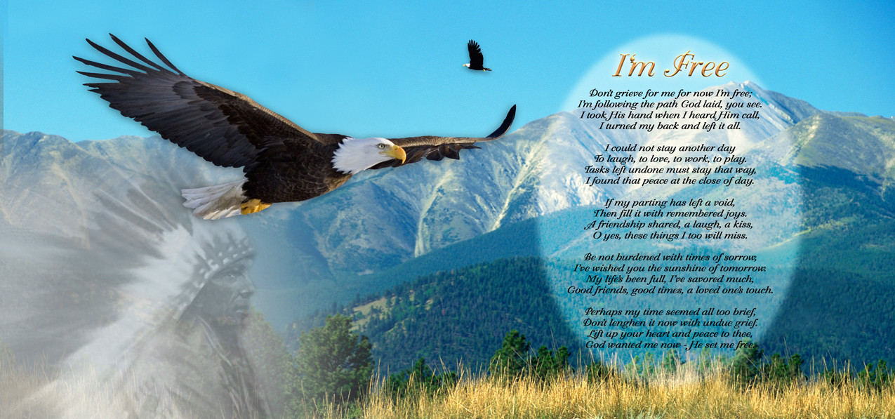 P 130 V Soaring Eagle with Verse